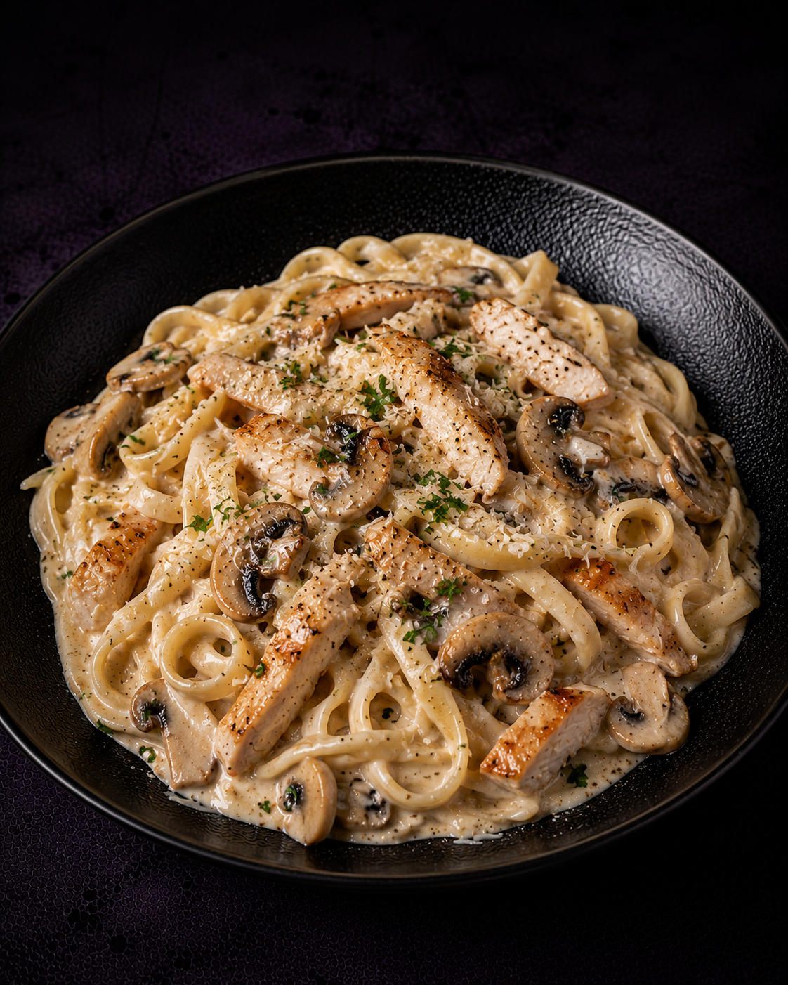 Chicken & Mushroom Alfredo